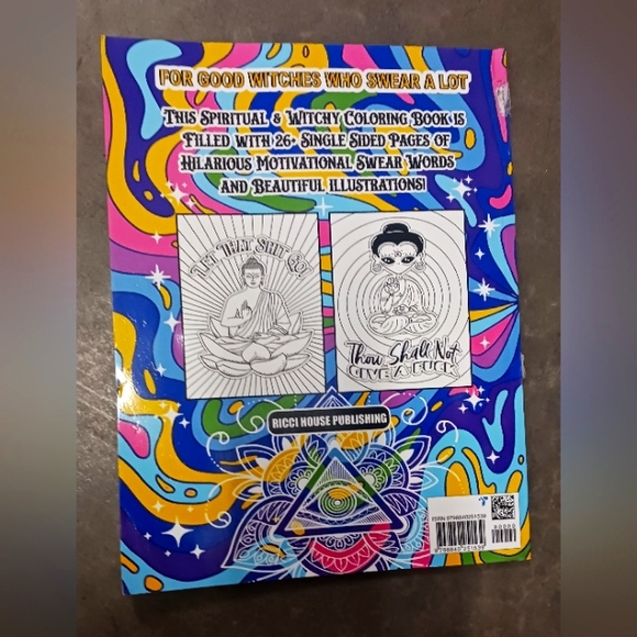 Spirtital and Witchy swear word coloring book - Picture 2 of 2